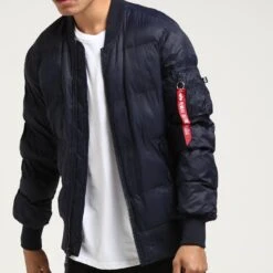 Alpha Industries MA-1 Echo Flight Puffer Jacket Blue -Culture Kings Shop 02012012 YX001 normal 06