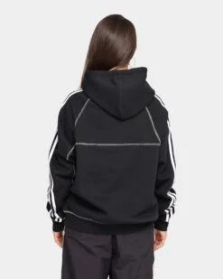 Adidas Contrast Stitch Hoodie Black 11 Adidas Contrast Stitch Hoodie Black -Culture Kings Shop 02025952 YB001 womens 0050