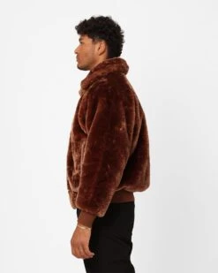 XXIII Baller Fur Jacket Brown -Culture Kings Shop 02032154 YX300 mens 0060
