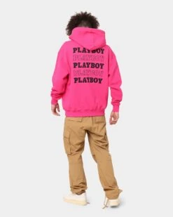 Playboy Stacked Hoodie Hot Pink -Culture Kings Shop 02032381 YH053 mens 070