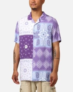 Carré Bandana Ultra Button Up Shirt Purple -Culture Kings Shop 02032422 YP200 mens 0070