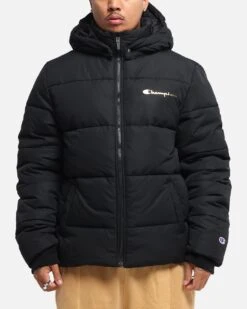 Champion Rochester Puffer Jacket Black/Gold