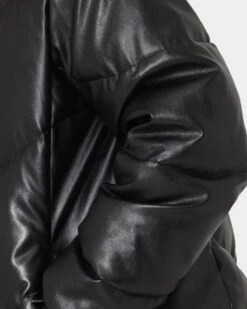 Carré Paris Leather Wave Puffer Jacket Black -Culture Kings Shop 02036858 YB001 mens 00100