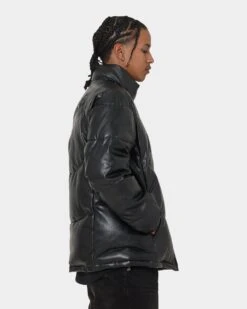 Carré Paris Leather Wave Puffer Jacket Black -Culture Kings Shop 02036858 YB001 mens 0060