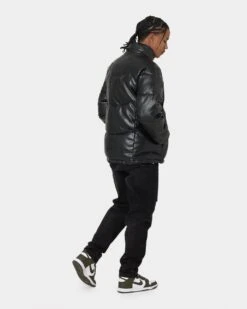 Carré Paris Leather Wave Puffer Jacket Black -Culture Kings Shop 02036858 YB001 mens 0080