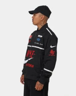 Nike Sportswear Mercato Woven Bomber Jacket Black/White/University Red -Culture Kings Shop 02038373 YC476 mens 0070