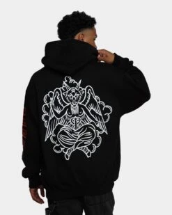 Rats Get Fat Baphomet Hoodie Black