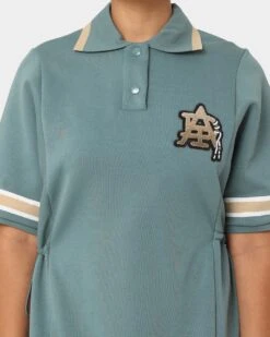 Adidas Women's Modern Collegiate Polo Dress Hazy Emerald 13 Adidas Women's Modern Collegiate Polo Dress Hazy Emerald -Culture Kings Shop 02039685 YH448 womens 0030