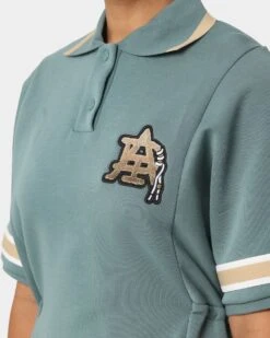 Adidas Women's Modern Collegiate Polo Dress Hazy Emerald 17 Adidas Women's Modern Collegiate Polo Dress Hazy Emerald -Culture Kings Shop 02039685 YH448 womens 0070