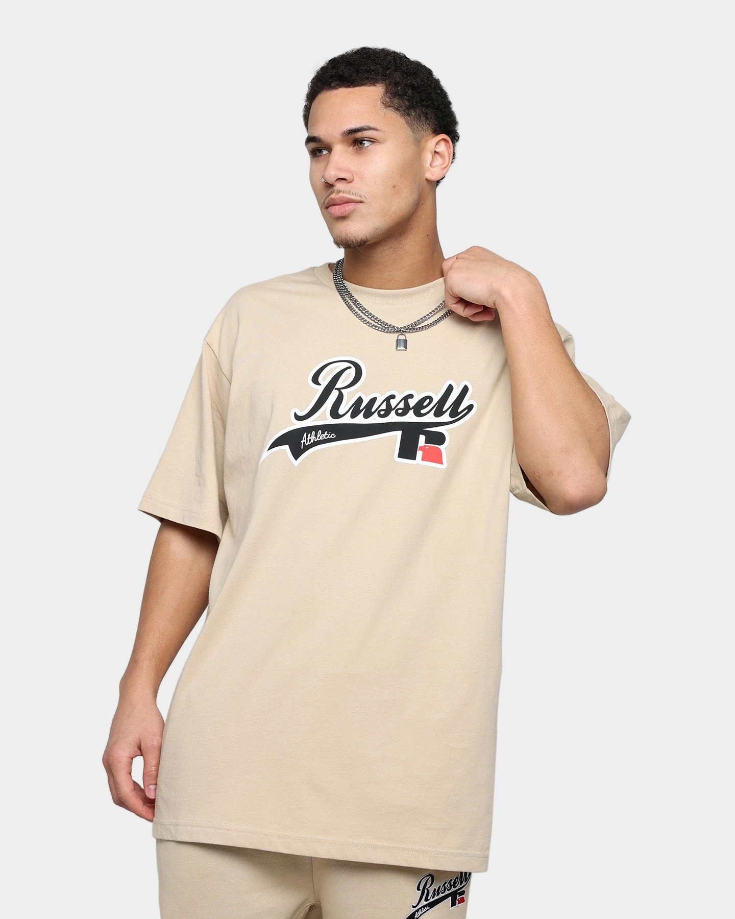 Russell Athletic Oversized T-Shirt Stone 3 Russell Athletic Oversized T-Shirt Stone