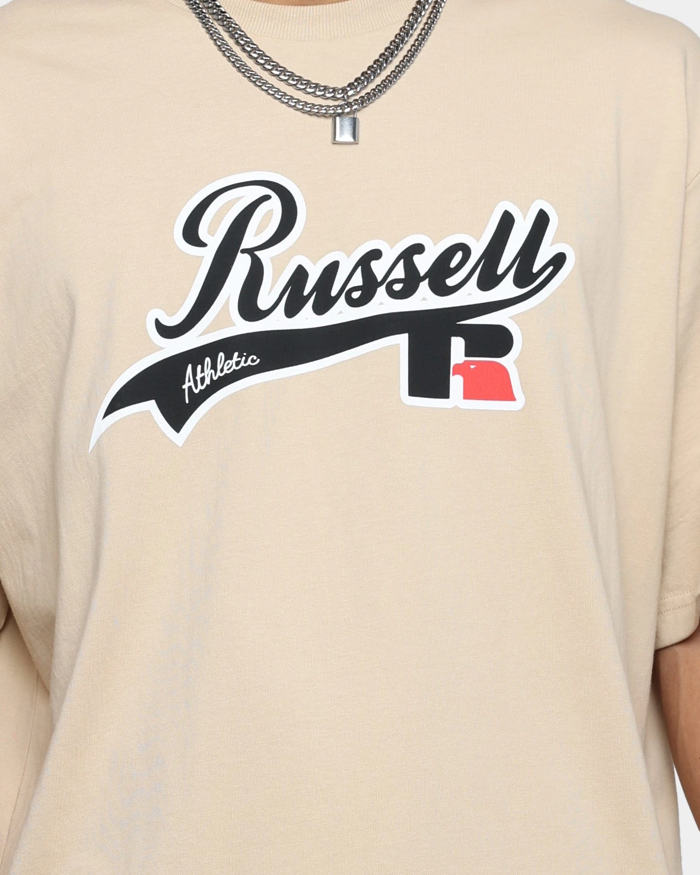 Russell Athletic Oversized T-Shirt Stone 5 Russell Athletic Oversized T-Shirt Stone - Image 3