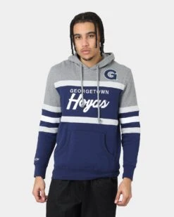 Mitchell & Ness Georgetown Hoyas Head Coach Hoodie Navy