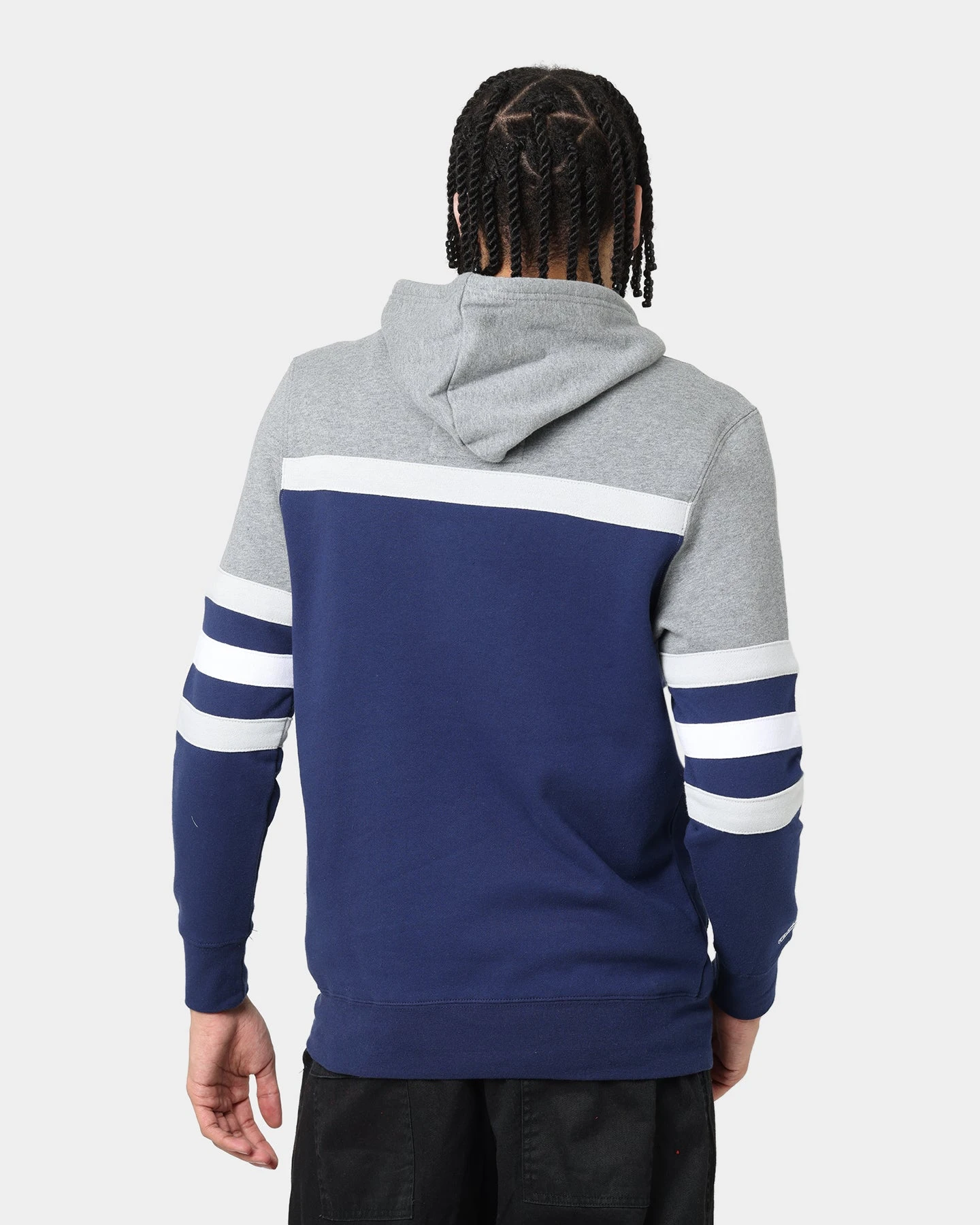 Mitchell & Ness Georgetown Hoyas Head Coach Hoodie Navy 6 Mitchell & Ness Georgetown Hoyas Head Coach Hoodie Navy - Image 4