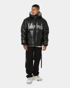 Fallen Breed Logo Puffer Jacket Black -Culture Kings Shop 02043238 YB001 mens 0040