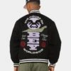Obey Time Varsity Jacket Black -Culture Kings Shop 02043476 YB001 mens 0010