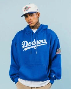 New Era Los Angeles Dodgers 'Tropical Punch Script Pack' Oversized Hoodie Bright Royal