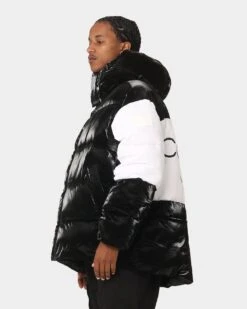Calvin Klein Bold Logo Colourblock Puffer Jacket Ck Black/Bright White -Culture Kings Shop 02044067 YC967 mens 0070