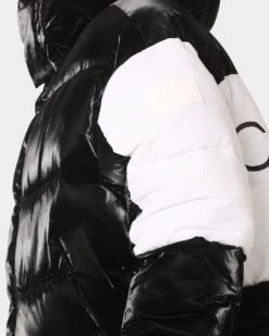 Calvin Klein Bold Logo Colourblock Puffer Jacket Ck Black/Bright White -Culture Kings Shop 02044067 YC967 mens 0090