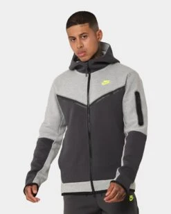 Nike Sportswear Tech Fleece Full Zip Hoodie Dark Grey Heather