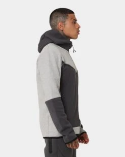 Nike Sportswear Tech Fleece Full Zip Hoodie Dark Grey Heather -Culture Kings Shop 02044343 YD804 mens 0050