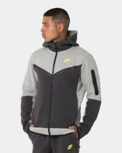 Nike Sportswear Tech Fleece Full Zip Hoodie Dark Grey Heather -Culture Kings Shop 02044343 YD804 mens 0060