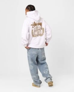 Stussy S Wreath Hoodie White -Culture Kings Shop 02044799 YW100 mens 0030