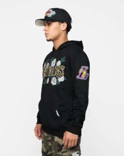Pro Standard Los Angeles Lakers Roses Hoodie Black -Culture Kings Shop 02045033 YB001 mens 0060