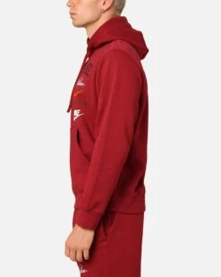 Nike Club Fleece Pullover Hoodie Team Red/Sail -Culture Kings Shop 02046806 YT196 mens 00050