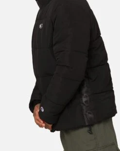 Champion Rochester Tape Puffer Jacket Black -Culture Kings Shop 02047177 YB001 mens 00100