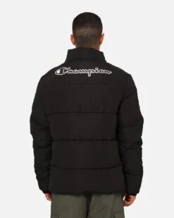 Champion Rochester Tape Puffer Jacket Black -Culture Kings Shop 02047177 YB001 mens 0050