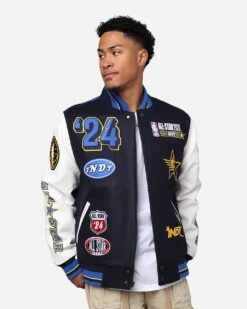 Pro Standard NBA All Star Game 2024 Wool Varsity Jacket Midnight Navy/Royal