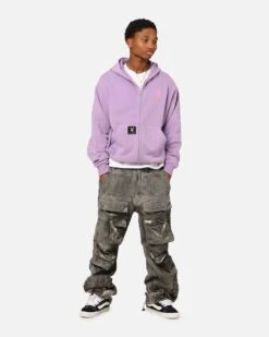 Playboy By Culture Kings Roughboy Full Zip Hoodie Purple -Culture Kings Shop 02047448 YP200 mens 000030