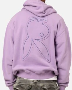 Playboy By Culture Kings Roughboy Full Zip Hoodie Purple -Culture Kings Shop 02047448 YP200 mens 000050