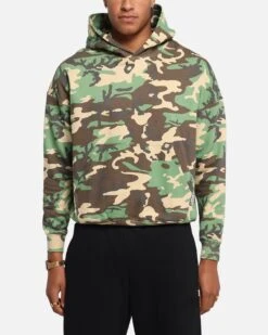 Carré Blanc Oversized Hoodie Woodland Camo
