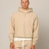 Carré Blanc Oversized Hoodie Stone -Culture Kings Shop 02047591 YS400 mens 0010