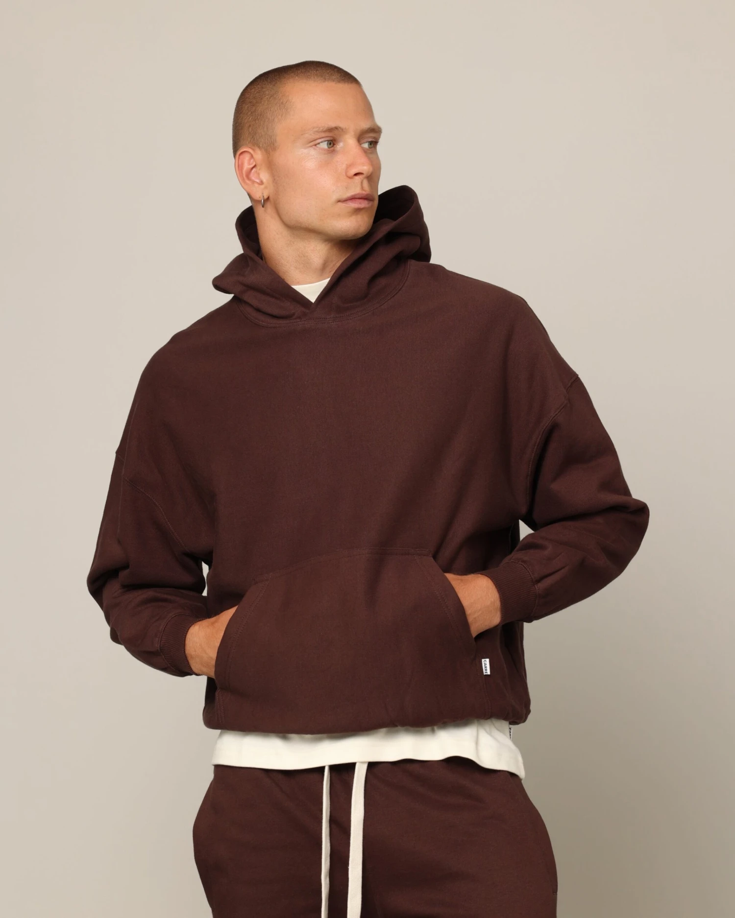 Carré Blanc Oversized Hoodie Brown 3 Carré Blanc Oversized Hoodie Brown