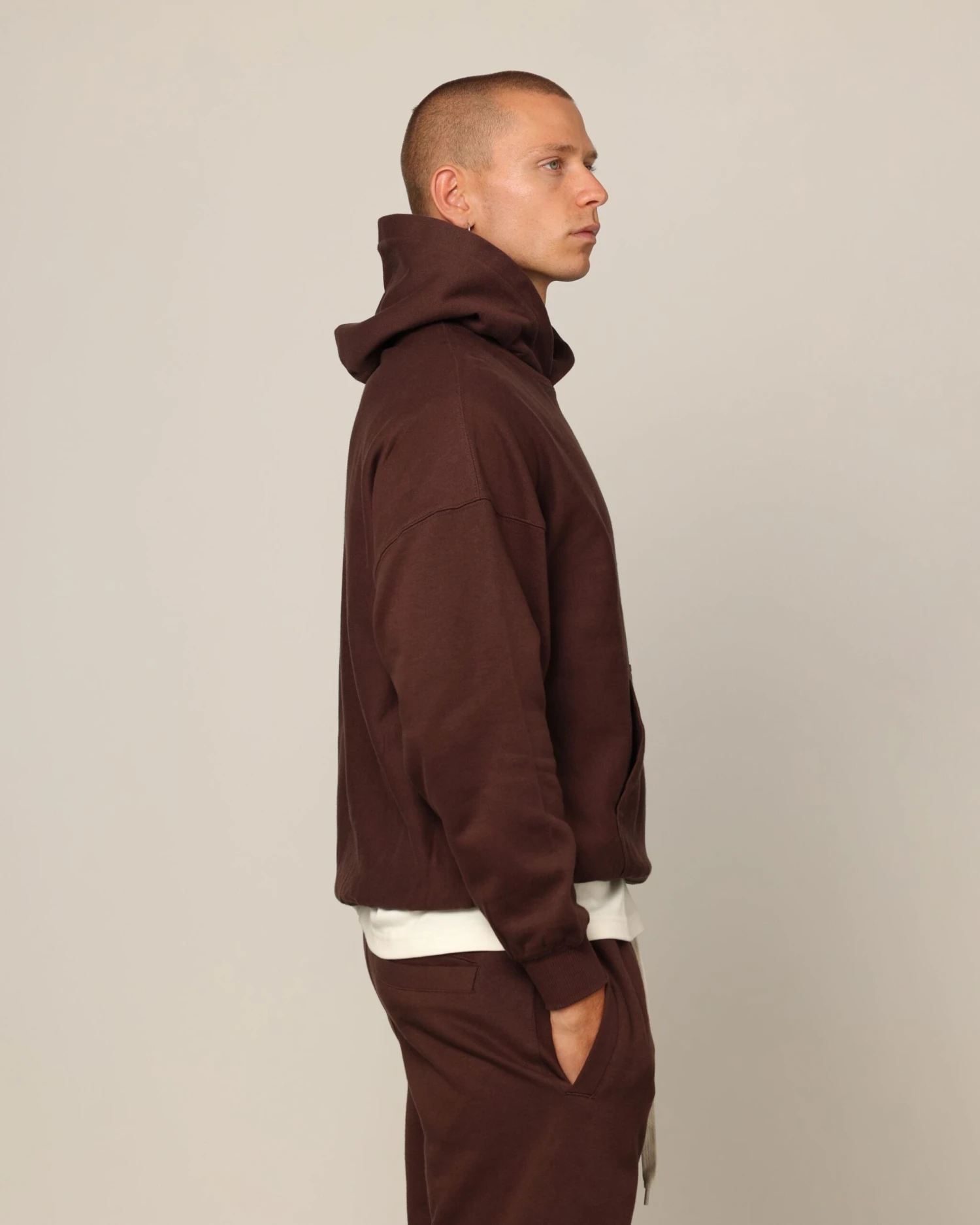 Carré Blanc Oversized Hoodie Brown 7 Carré Blanc Oversized Hoodie Brown - Image 5