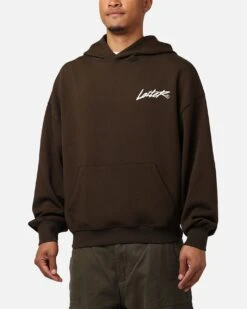 Loiter Chroma Premium Hoodie Dark Chocolate -Culture Kings Shop 02047645 YC128 mens 0080