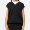Nike Women's Sportswear Pheonix Fleece V-Neck Vest Black/Sail -Culture Kings Shop 02047673 YB699 womens 0010