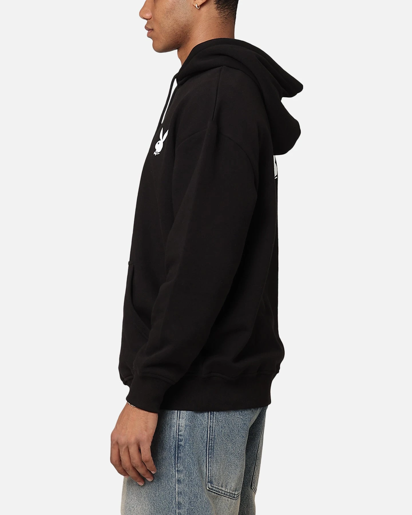 Playboy Logo Bunny O Hoodie Black 8 Playboy Logo Bunny O Hoodie Black - Image 6