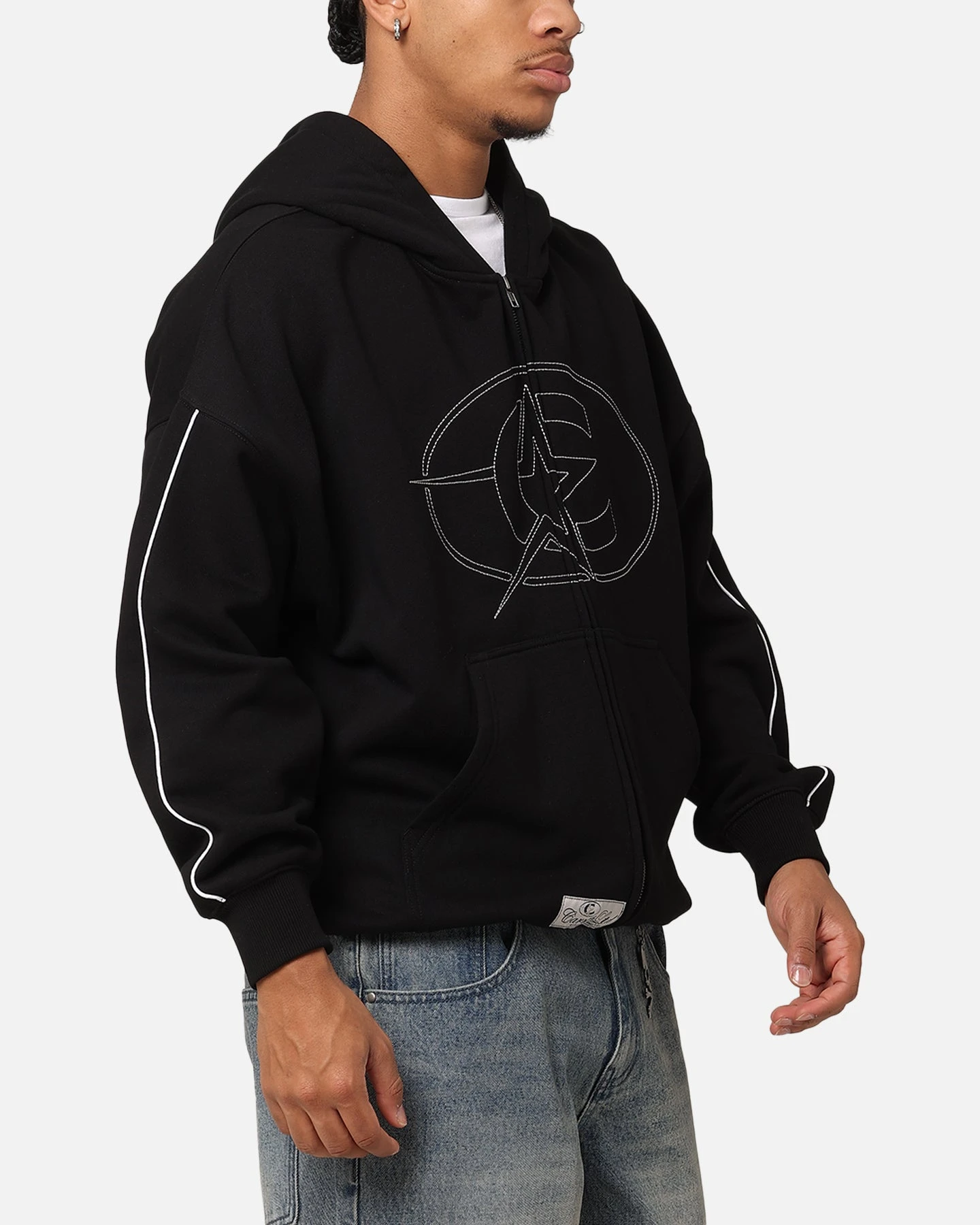 Carre C-Superstar Pipe Zip Hoodie Black 6 Carre C-Superstar Pipe Zip Hoodie Black - Image 4