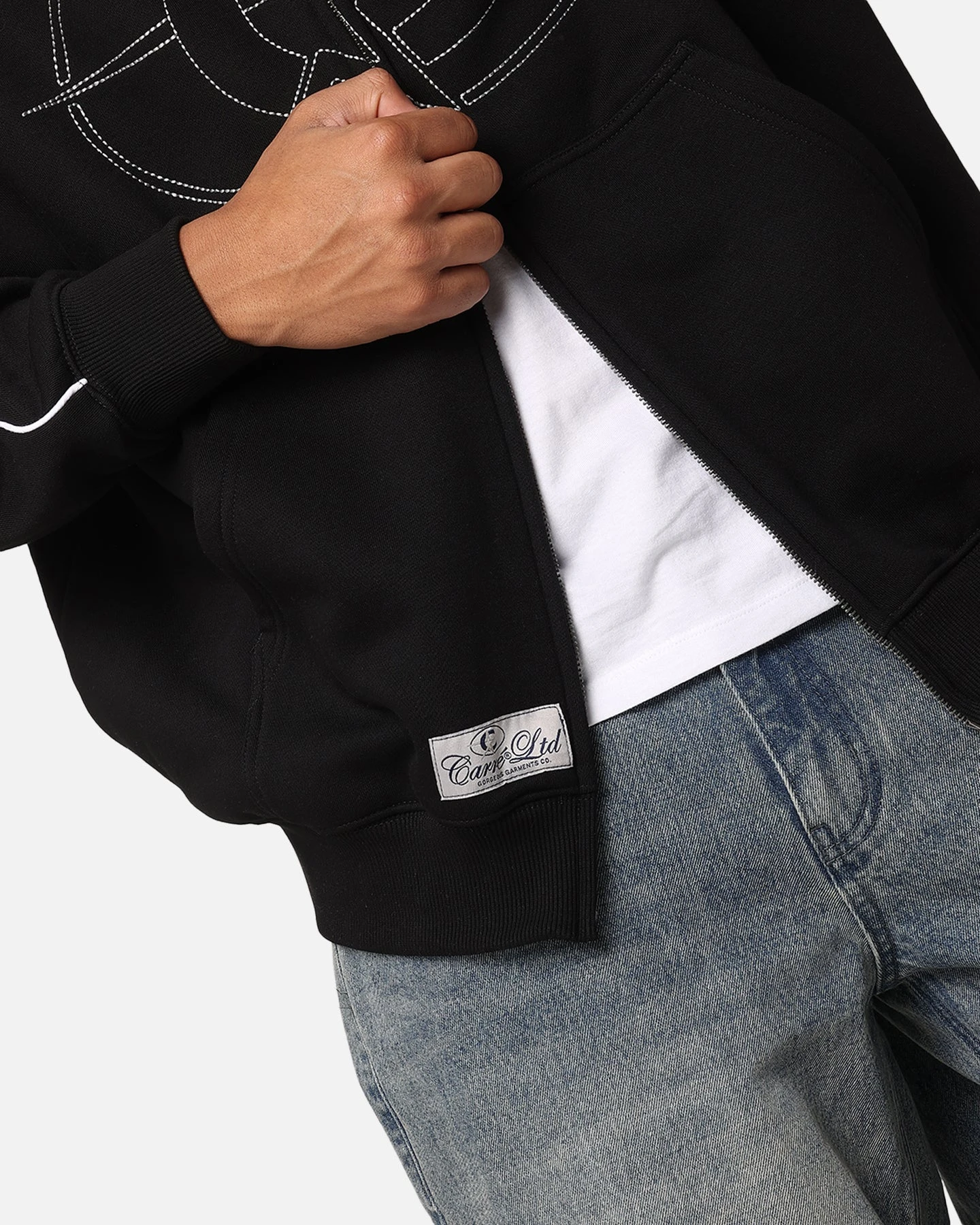 Carre C-Superstar Pipe Zip Hoodie Black 8 Carre C-Superstar Pipe Zip Hoodie Black - Image 6