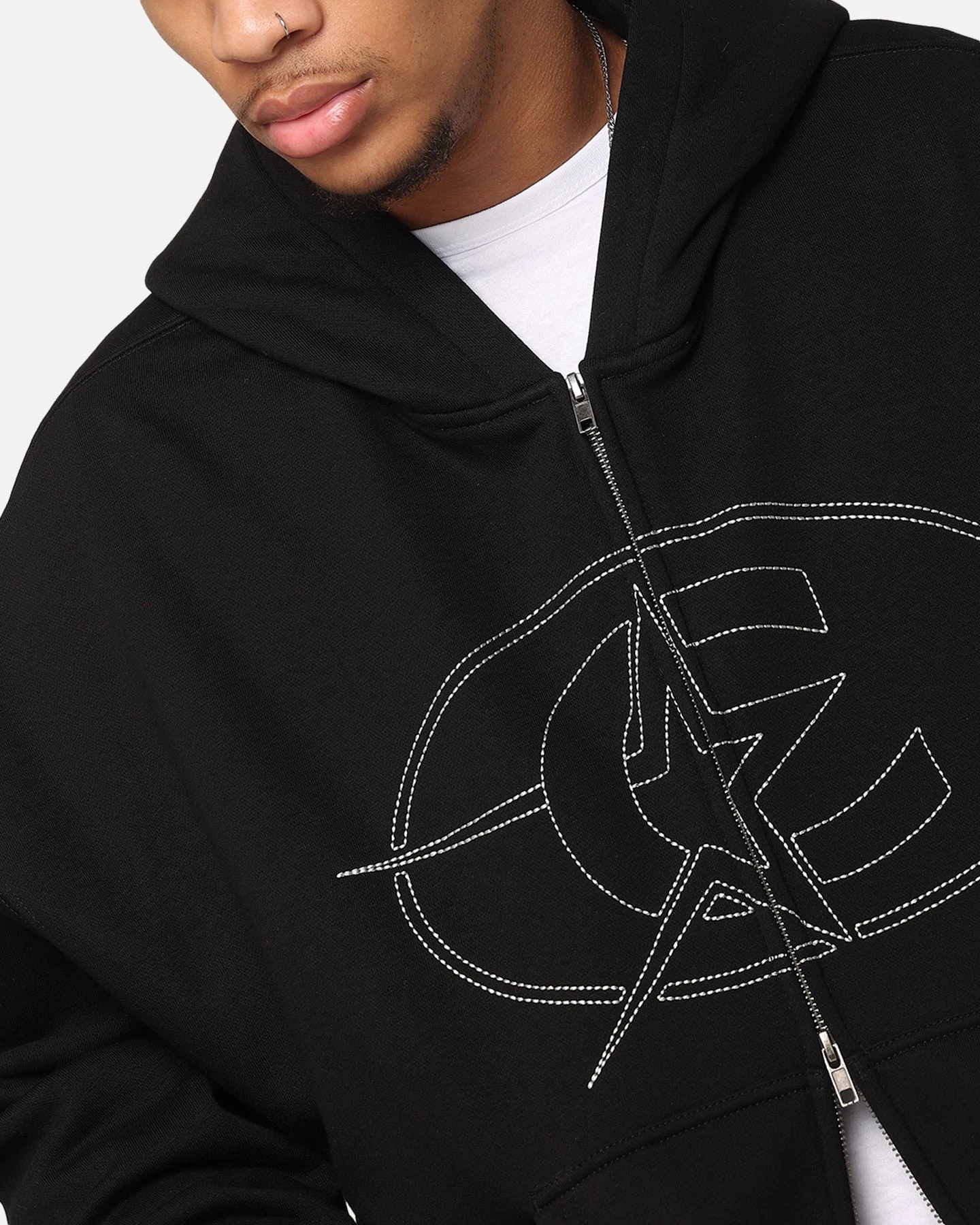 Carre C-Superstar Pipe Zip Hoodie Black 9 Carre C-Superstar Pipe Zip Hoodie Black - Image 7