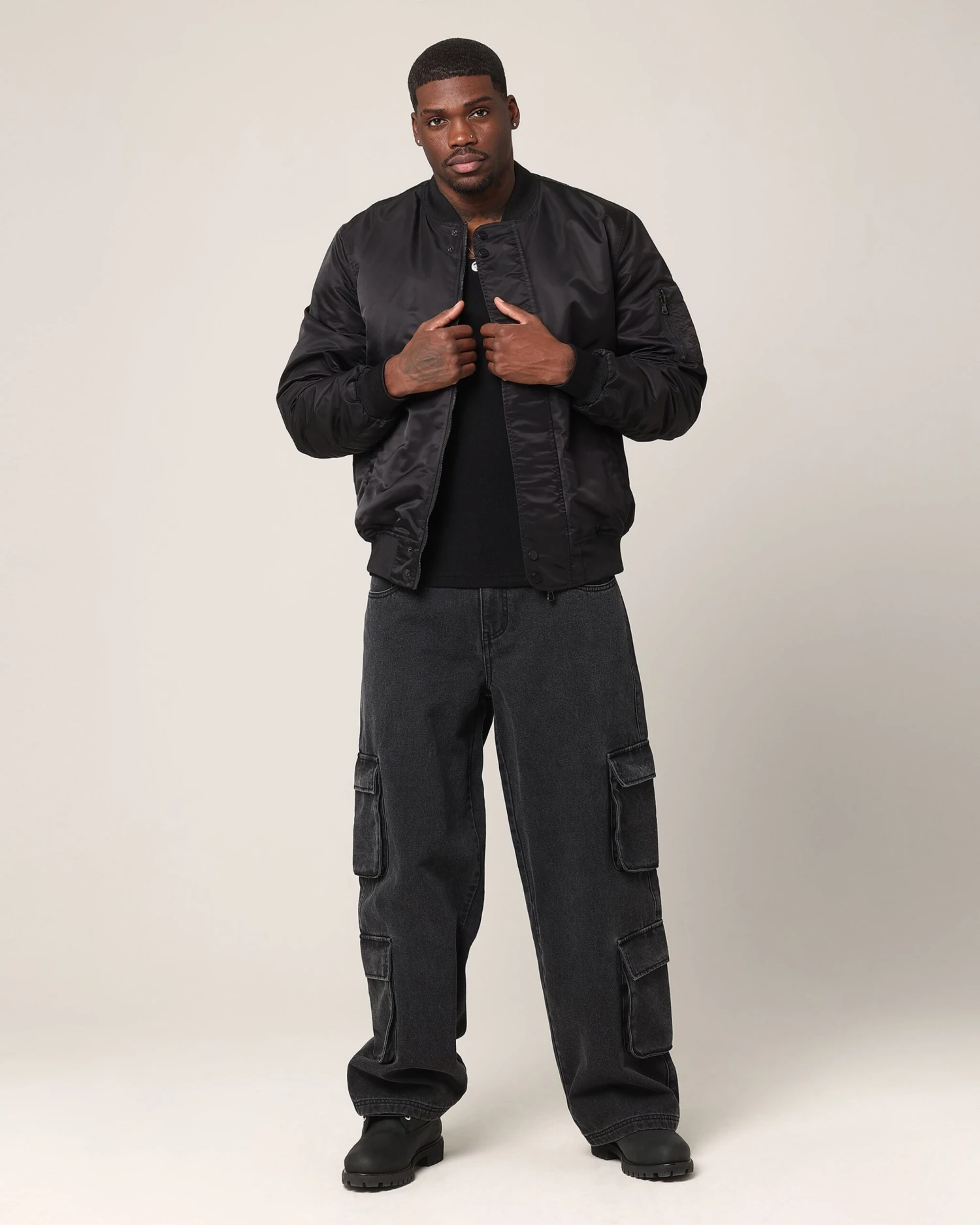 Saint Morta Cambronne V2 Bomber Jacket Black/Black 6 Saint Morta Cambronne V2 Bomber Jacket Black/Black - Image 4