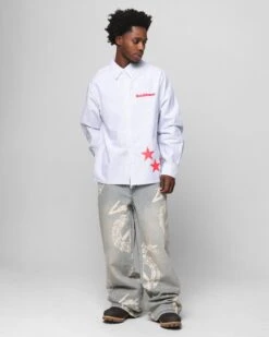 Loiter Solar Button Up Shirt Blue Pin Stripe 11 Loiter Solar Button Up Shirt Blue Pin Stripe -Culture Kings Shop 02051499 YB469 mens 00030