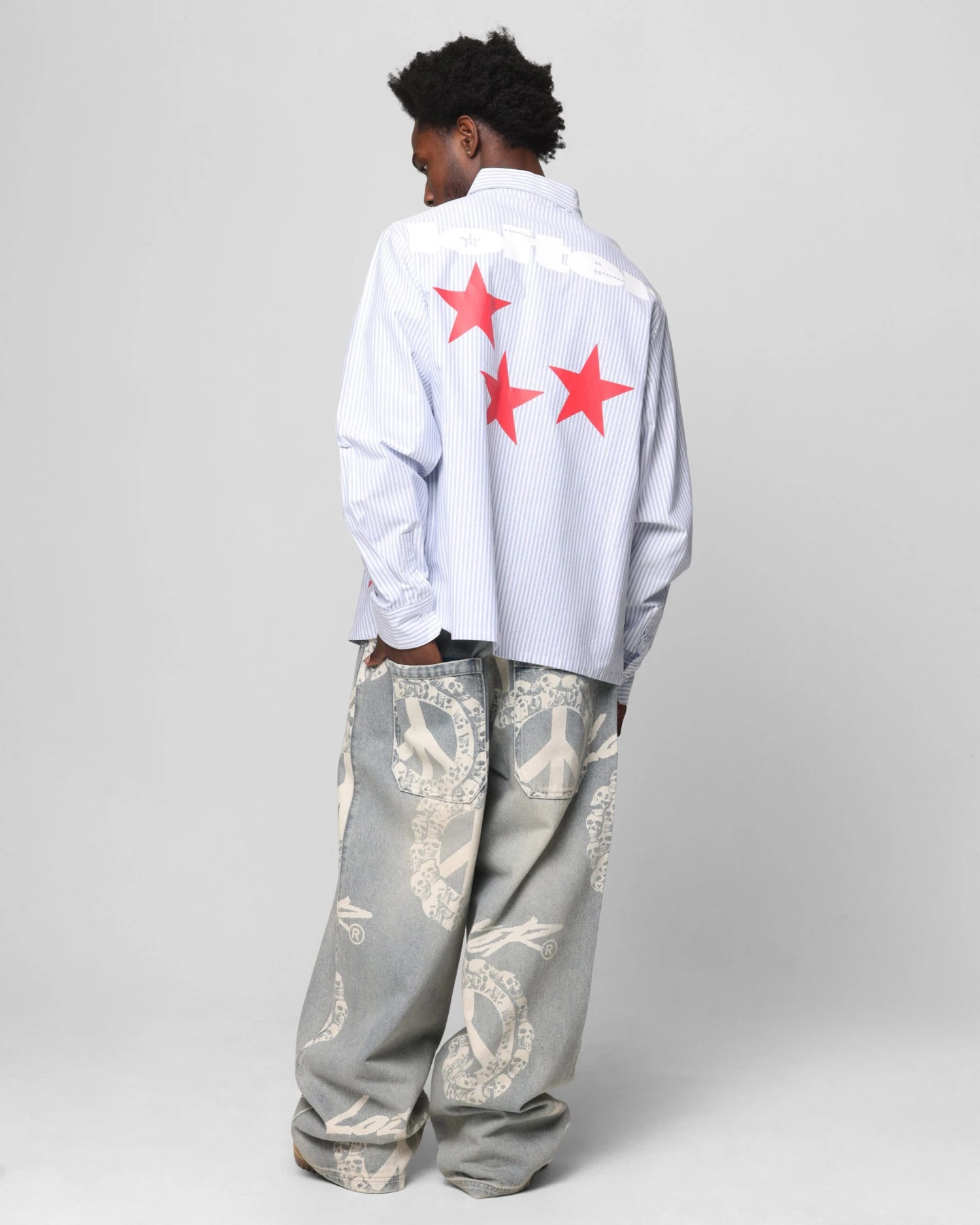 Loiter Solar Button Up Shirt Blue Pin Stripe 6 Loiter Solar Button Up Shirt Blue Pin Stripe - Image 4