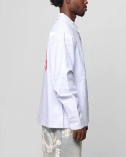 Loiter Solar Button Up Shirt Blue Pin Stripe 13 Loiter Solar Button Up Shirt Blue Pin Stripe -Culture Kings Shop 02051499 YB469 mens 00050