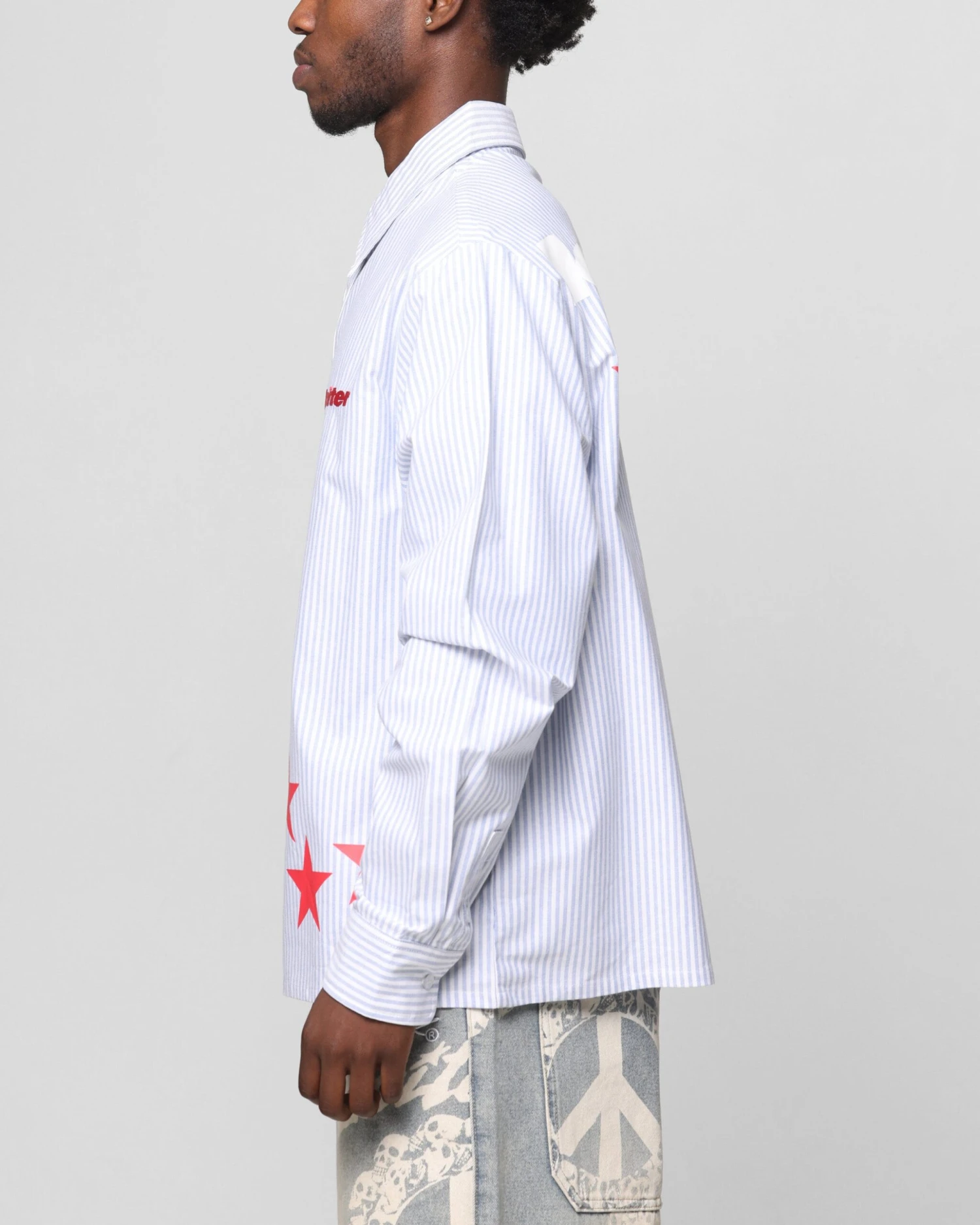 Loiter Solar Button Up Shirt Blue Pin Stripe 8 Loiter Solar Button Up Shirt Blue Pin Stripe - Image 6