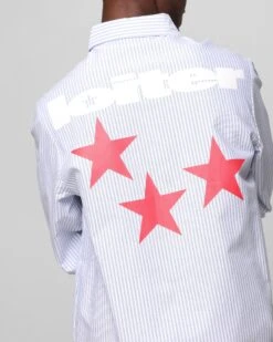 Loiter Solar Button Up Shirt Blue Pin Stripe 15 Loiter Solar Button Up Shirt Blue Pin Stripe -Culture Kings Shop 02051499 YB469 mens 00070