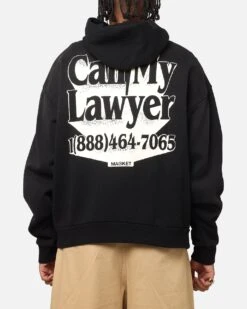 Market Call My Lawyer 3D Hoodie Black
